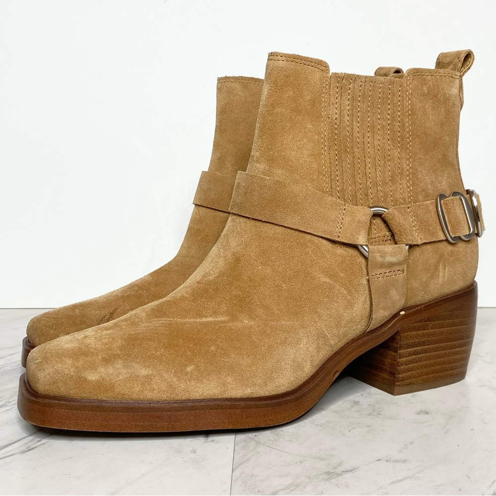 New! Sam Edelman Bellamie Tan Suede Bootie 8 1/2 🔥❤️🔥